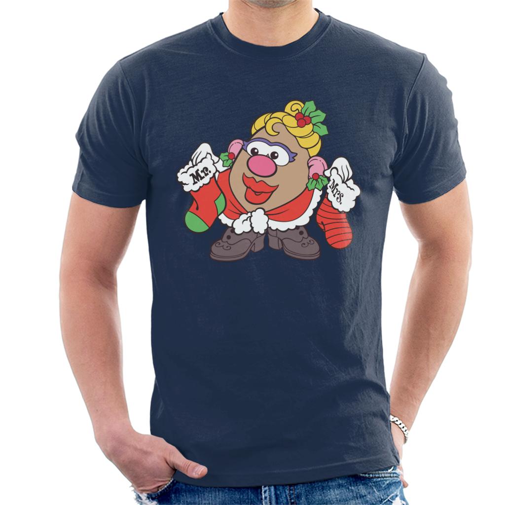 Mr Potato Head Christmas Mrs Festive Stockings Men's T-Shirt product image 1