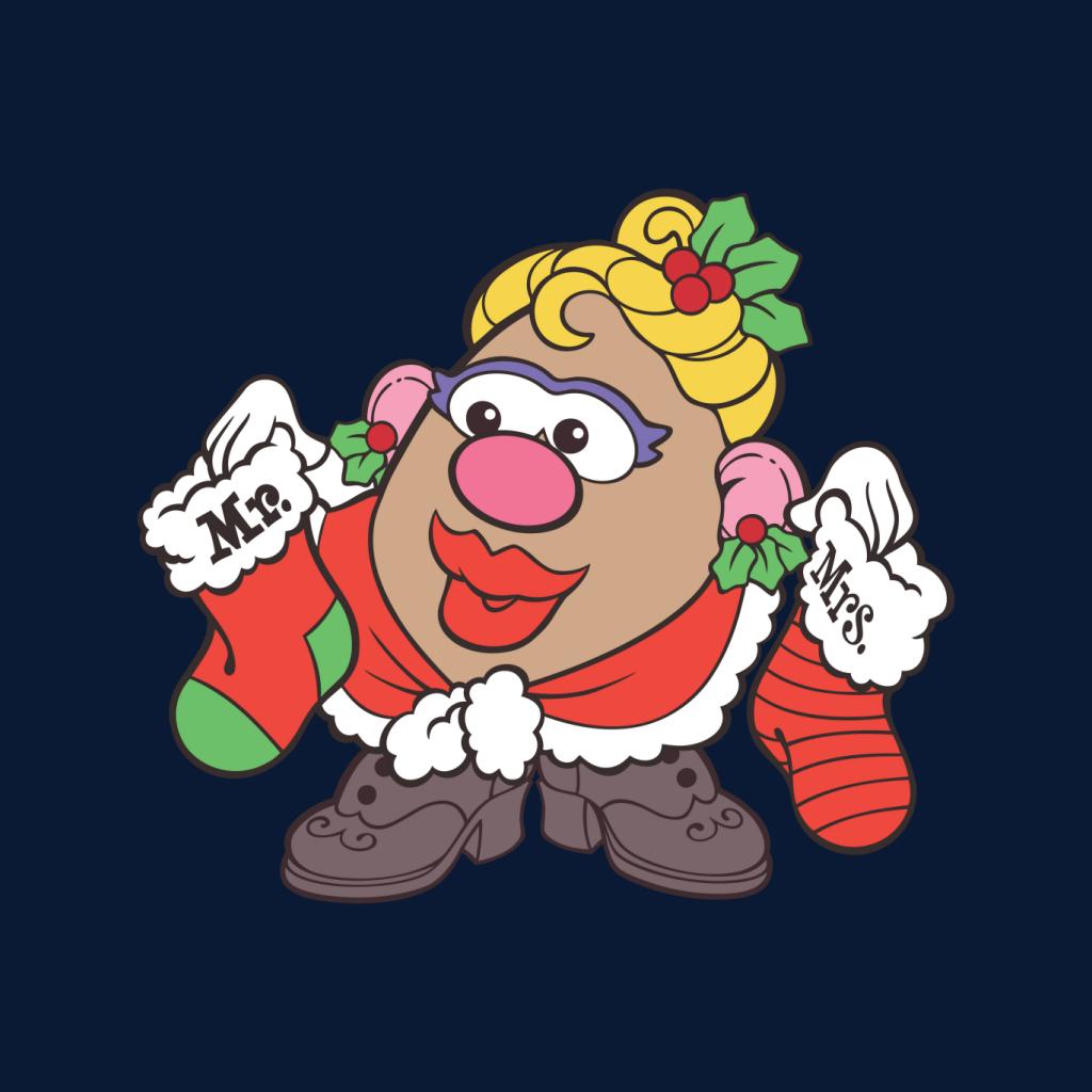 Mr Potato Head Christmas Mrs Festive Stockings Men's T-Shirt product image 2