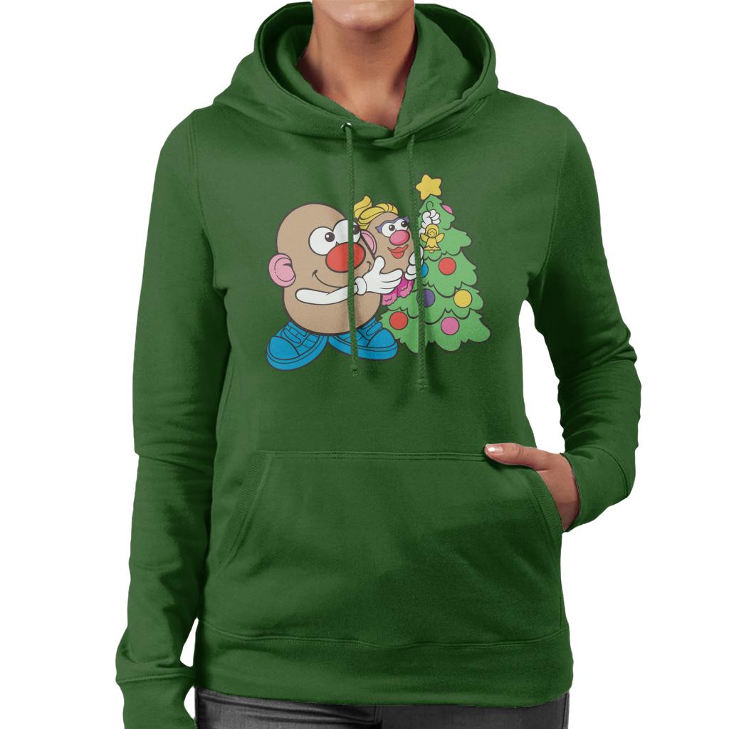 Mr Potato Head Christmas Angel On Tree Women's Hooded product image 6