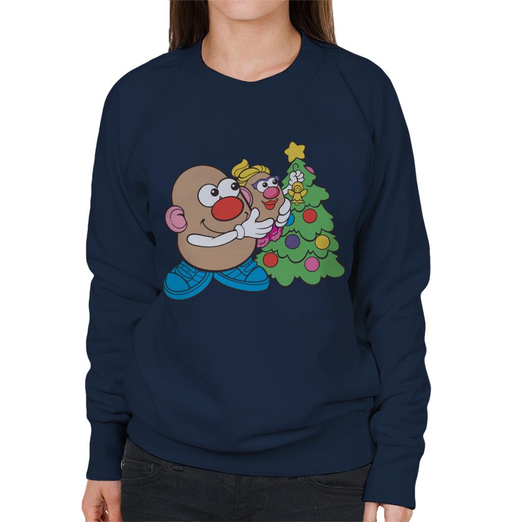 Mr Potato Head Christmas Angel On Tree Women's Sweatshirt product image 4
