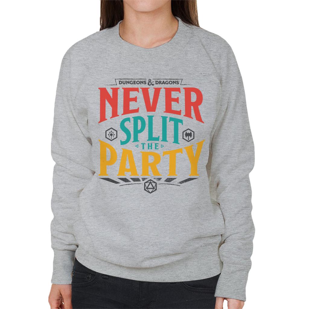 Dungeons & Dragons Never Split The Party Women's Sweatshirt product image 1