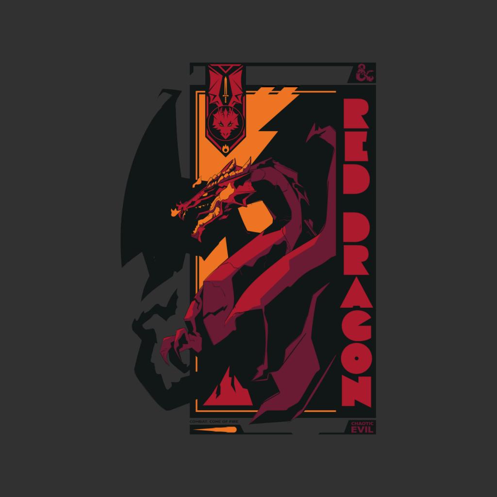 Dungeons & Dragons Red Dragon Badge Men's T-Shirt product image 2