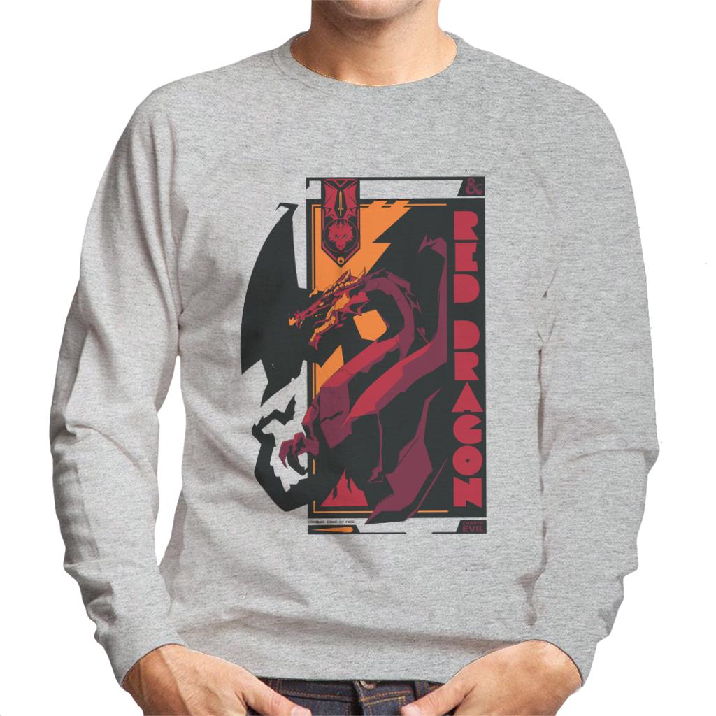 Dungeons & Dragons Red Dragon Badge Men's Sweatshirt product image 4