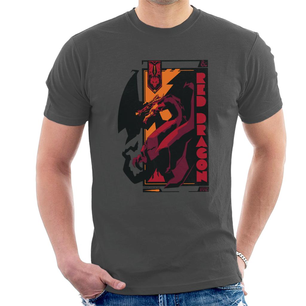 Dungeons & Dragons Red Dragon Badge Men's T-Shirt product image 1