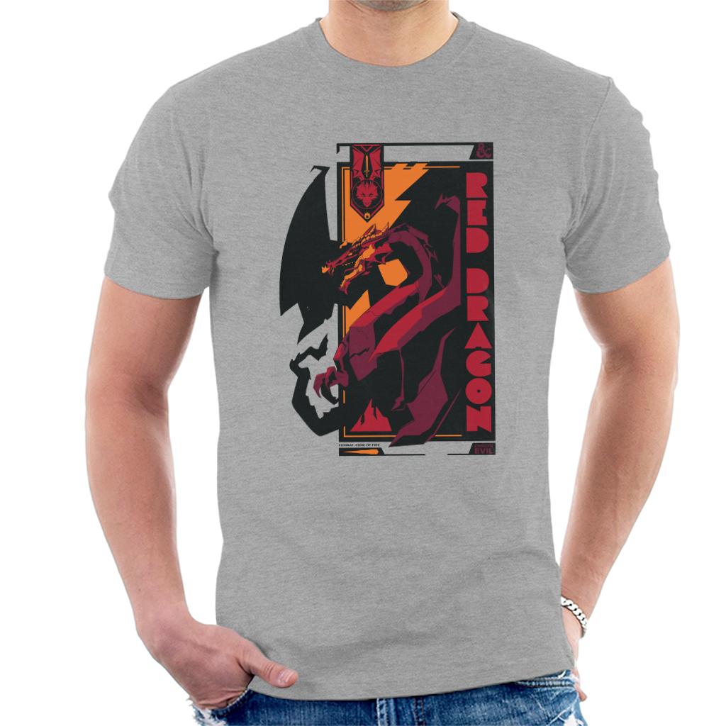 Dungeons & Dragons Red Dragon Badge Men's T-Shirt product image 4