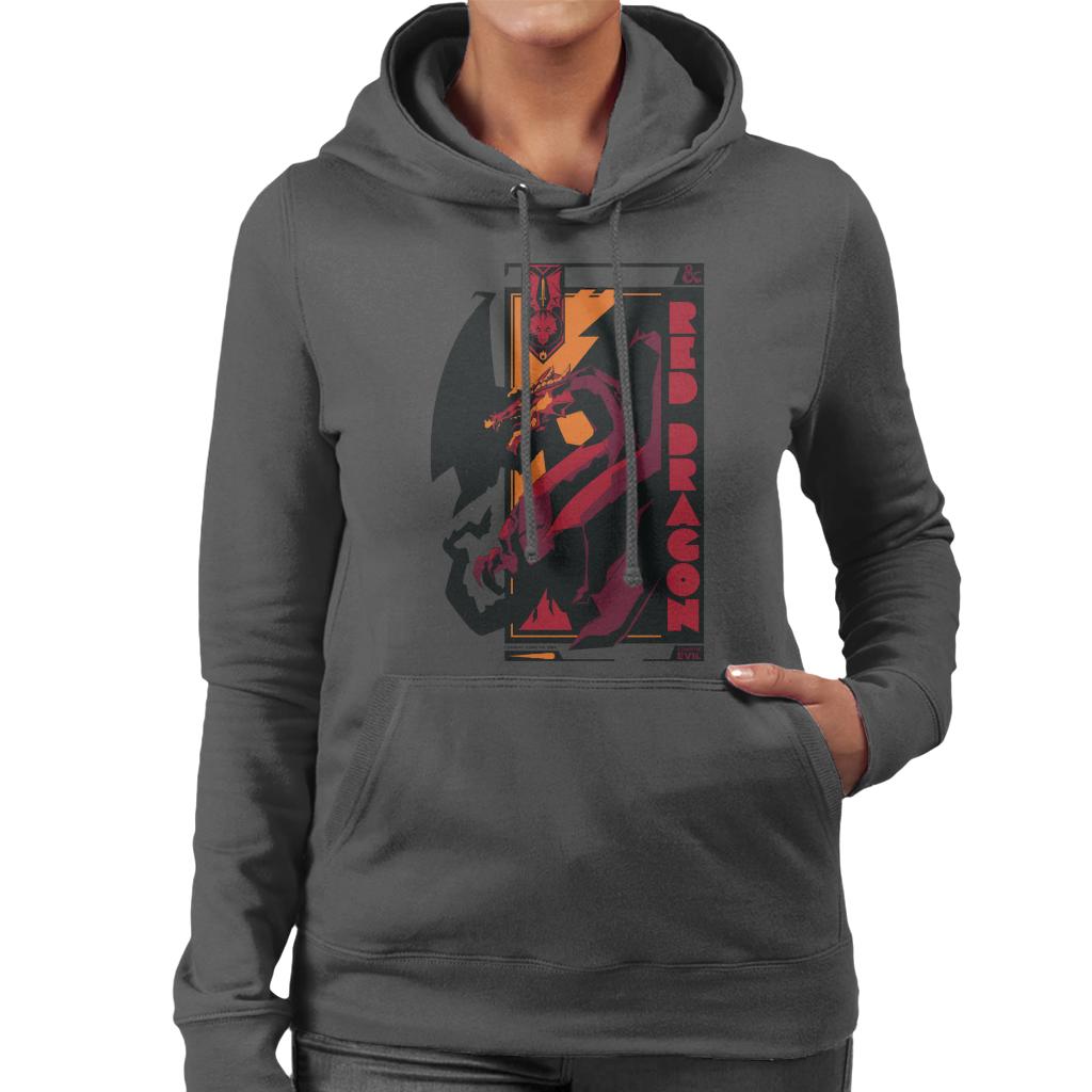 Dungeons & Dragons Red Dragon Badge Women's Hooded product image 1
