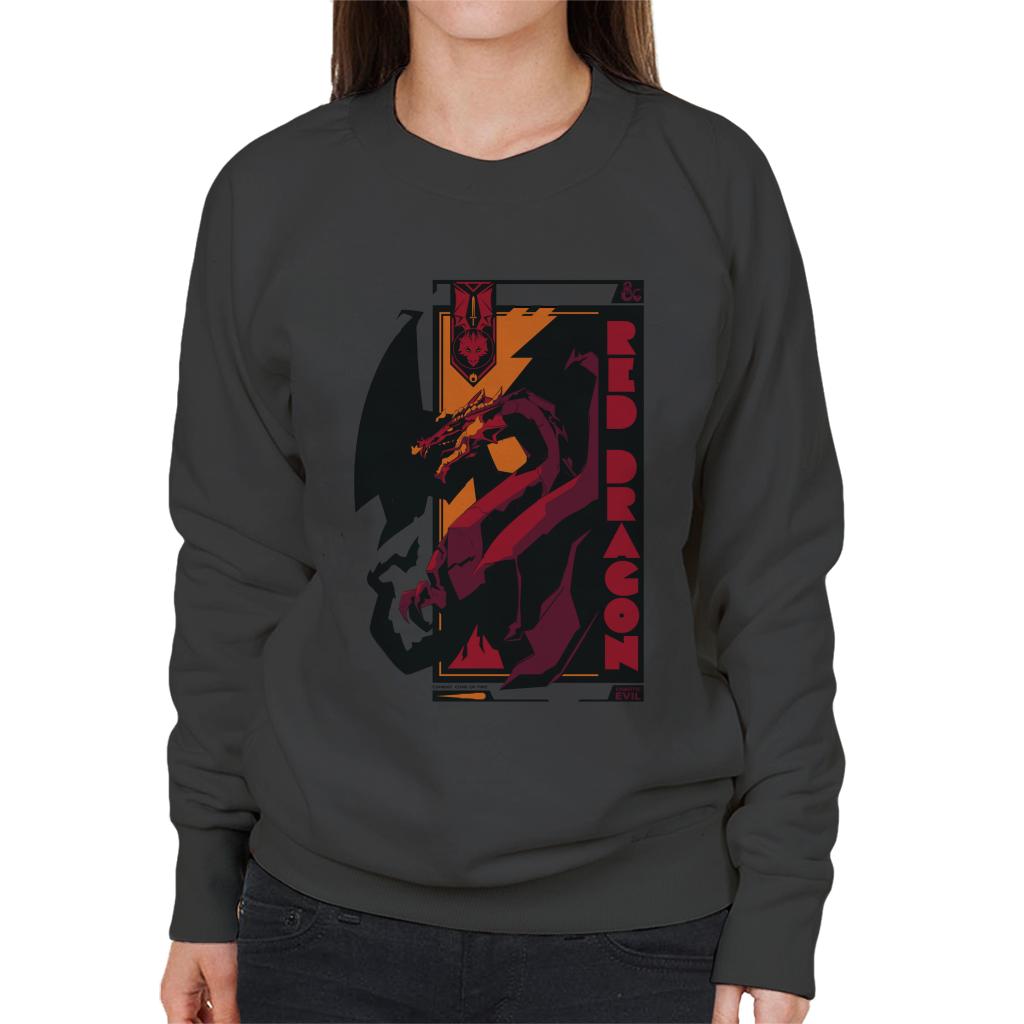 Dungeons & Dragons Red Dragon Badge Women's Sweatshirt product image 1