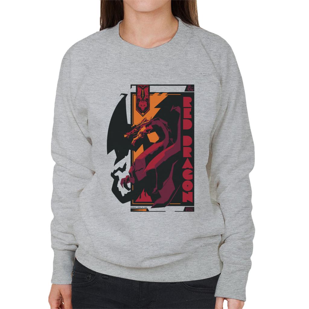 Dungeons & Dragons Red Dragon Badge Women's Sweatshirt product image 4