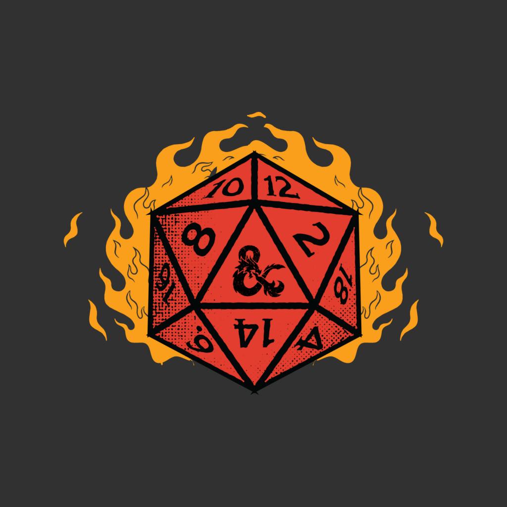 Dungeons & Dragons Fire Dice Men's Sweatshirt product image 5