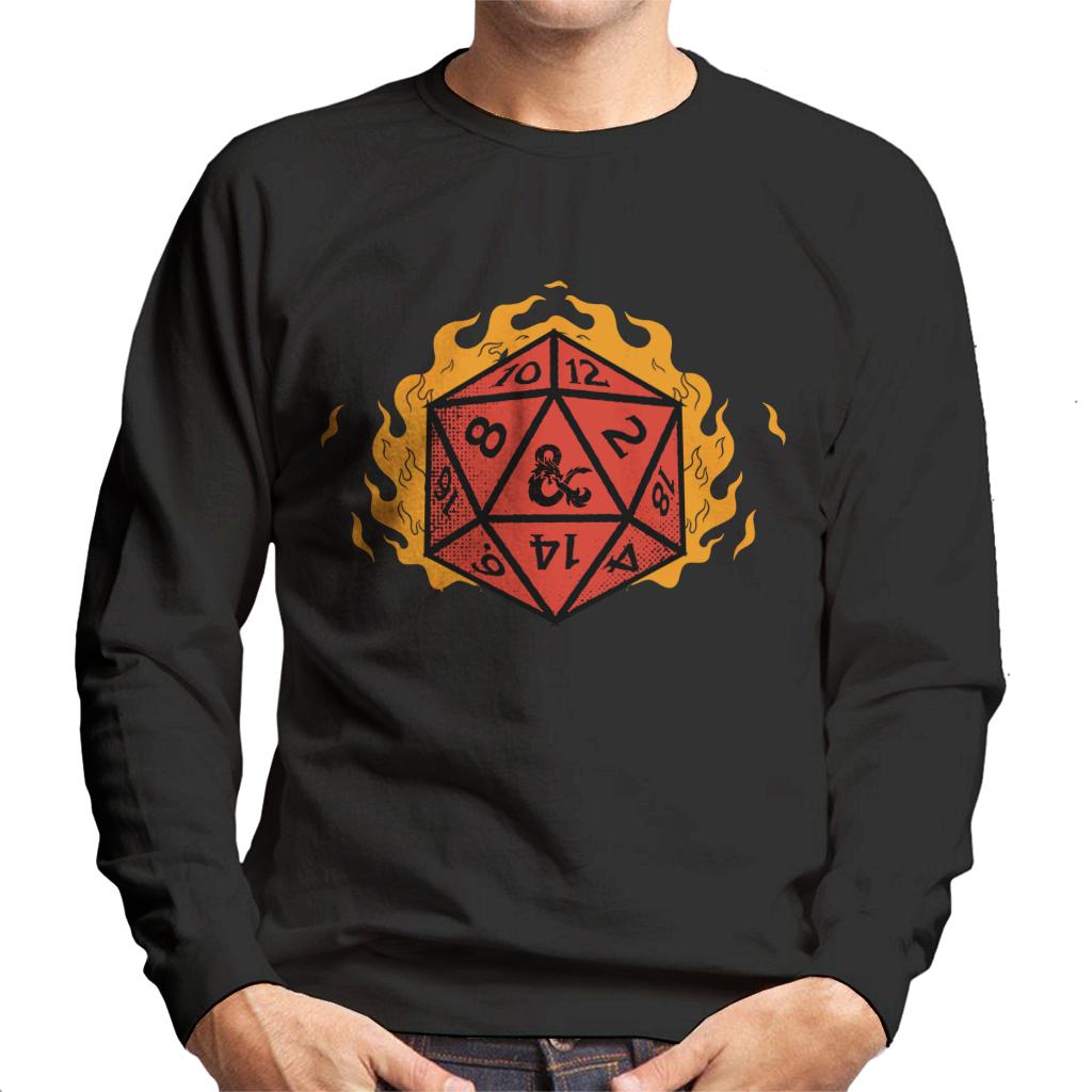 Dungeons & Dragons Fire Dice Men's Sweatshirt product image 1