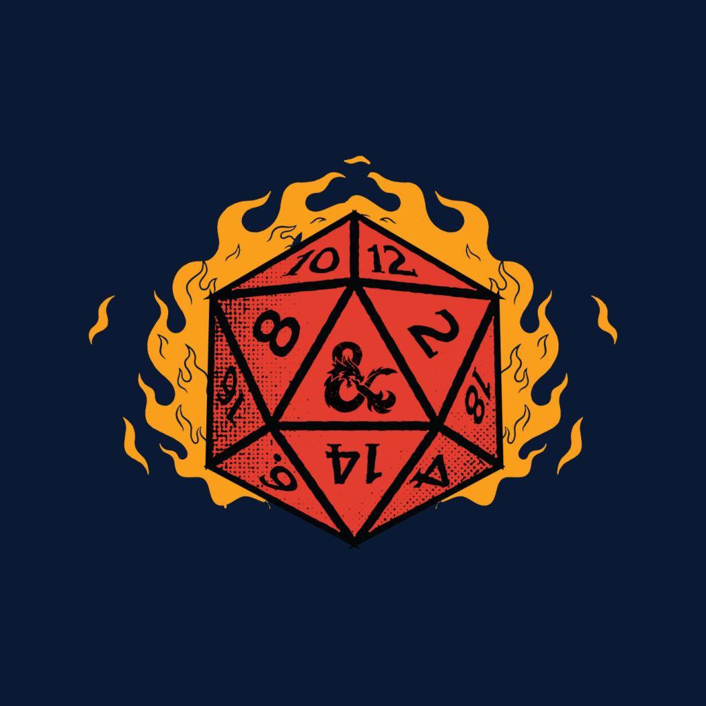 Dungeons & Dragons Fire Dice Men's T-Shirt product image 7