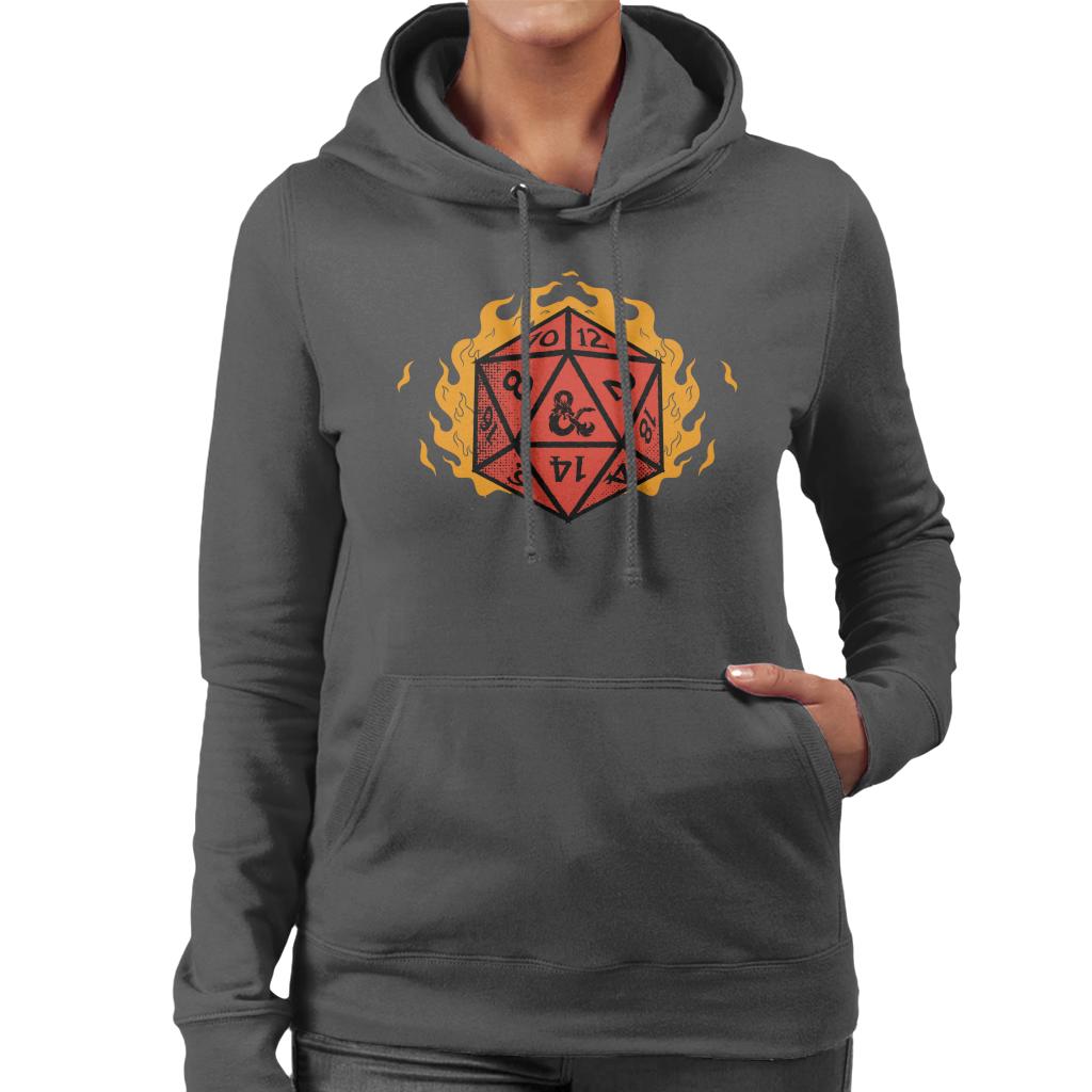 Dungeons & Dragons Fire Dice Women's Hooded Sweatshirt product image 4