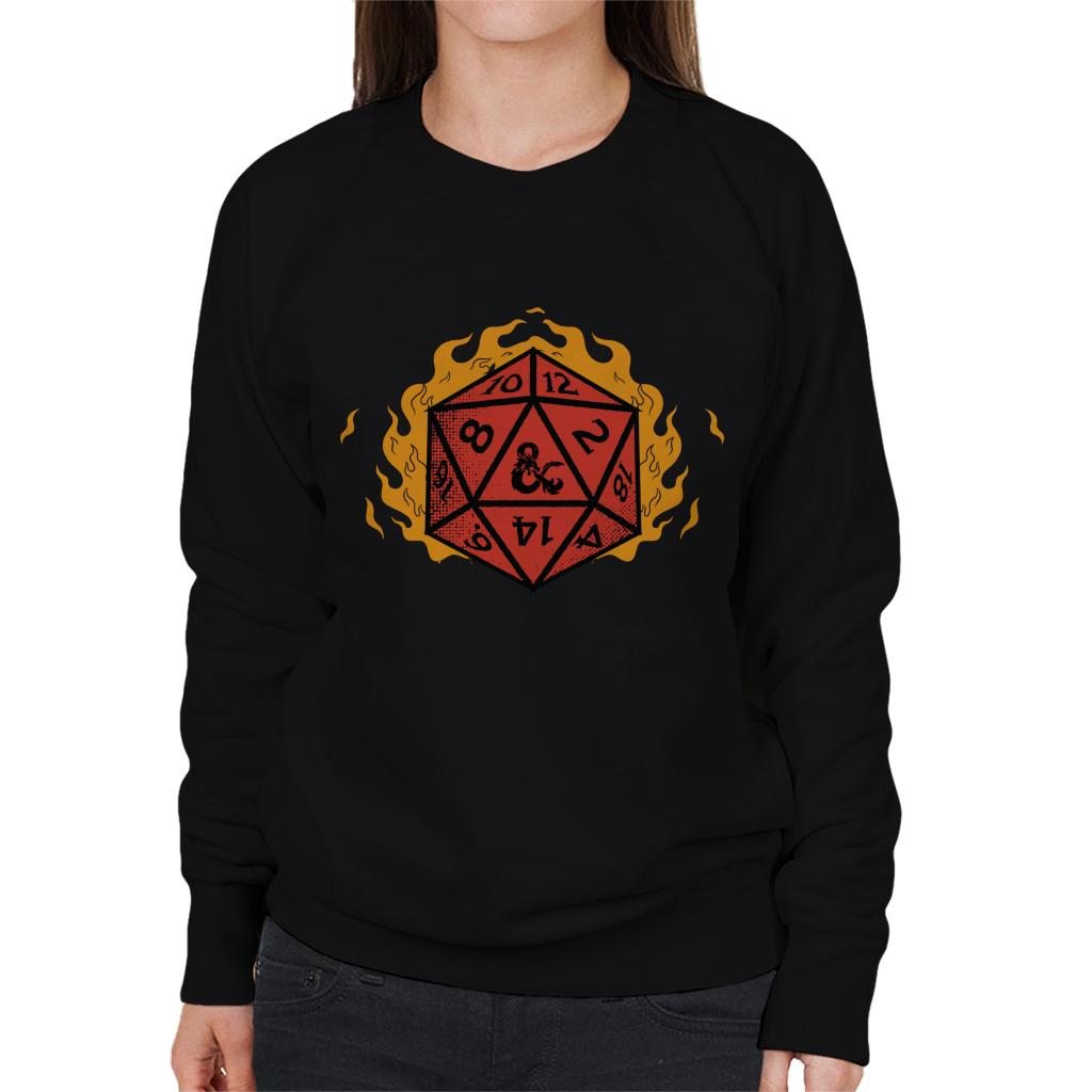 Dungeons & Dragons Fire Dice Women's Sweatshirt product image 1