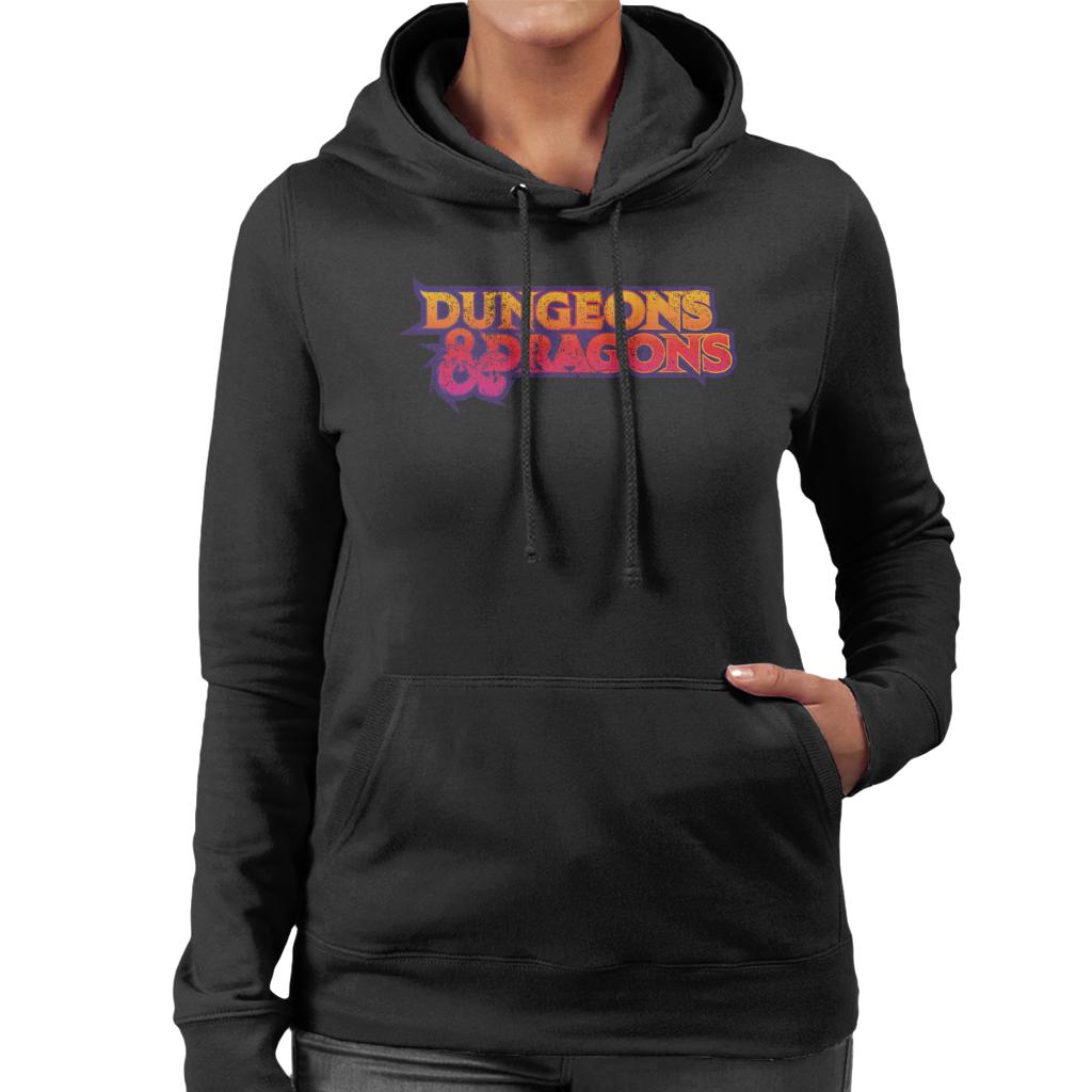 Dungeons & Dragons Gradient Logo Women's Hooded Sweatshirt product image 1