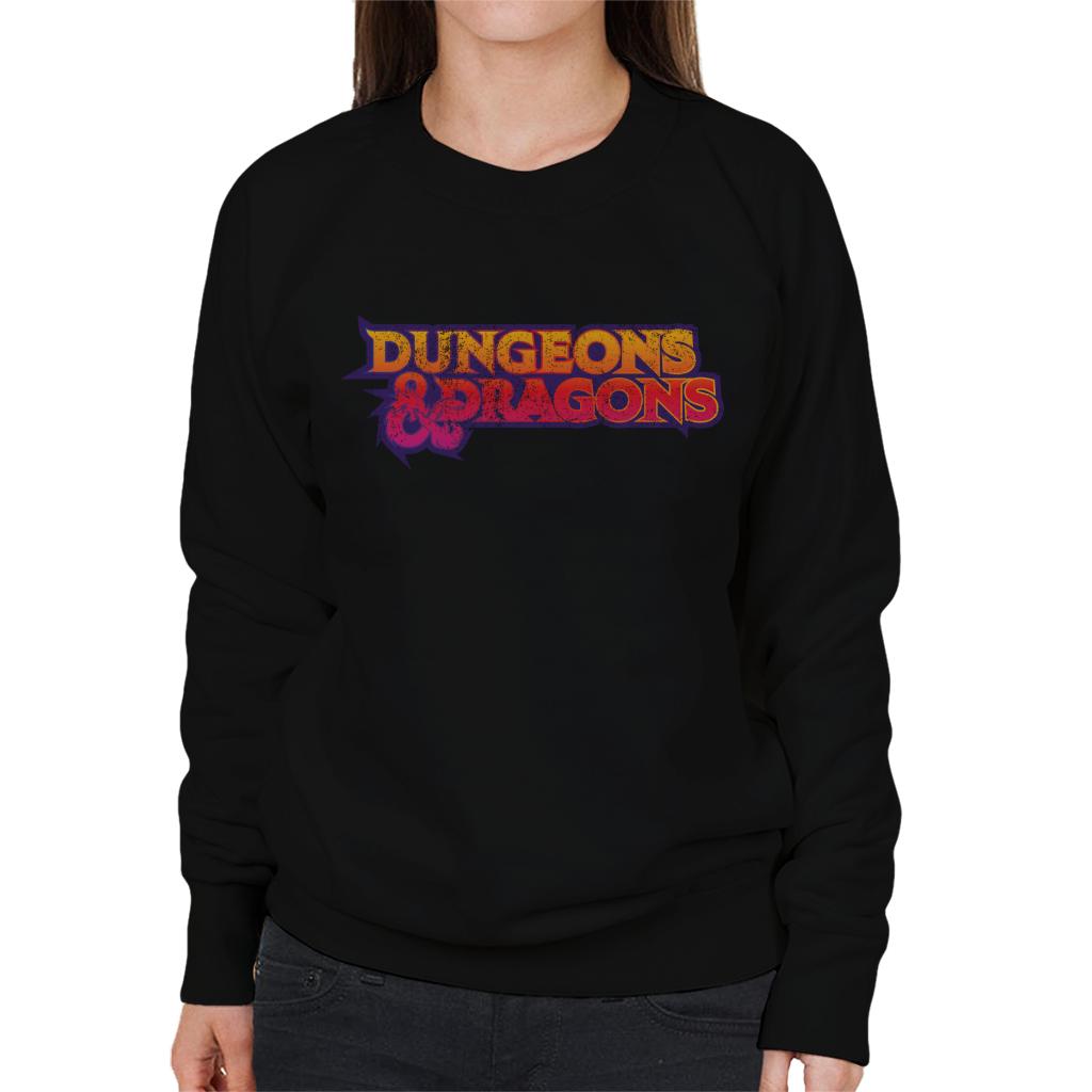 Dungeons & Dragons Gradient Logo Women's Sweatshirt product image 1