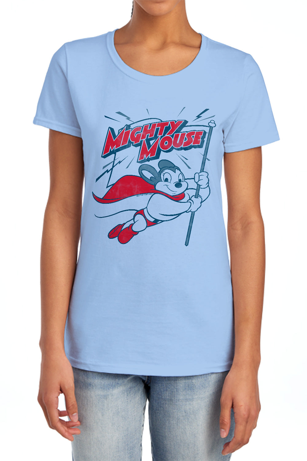 Mighty Mouse - Flag Women's Short Sleeve product image 1