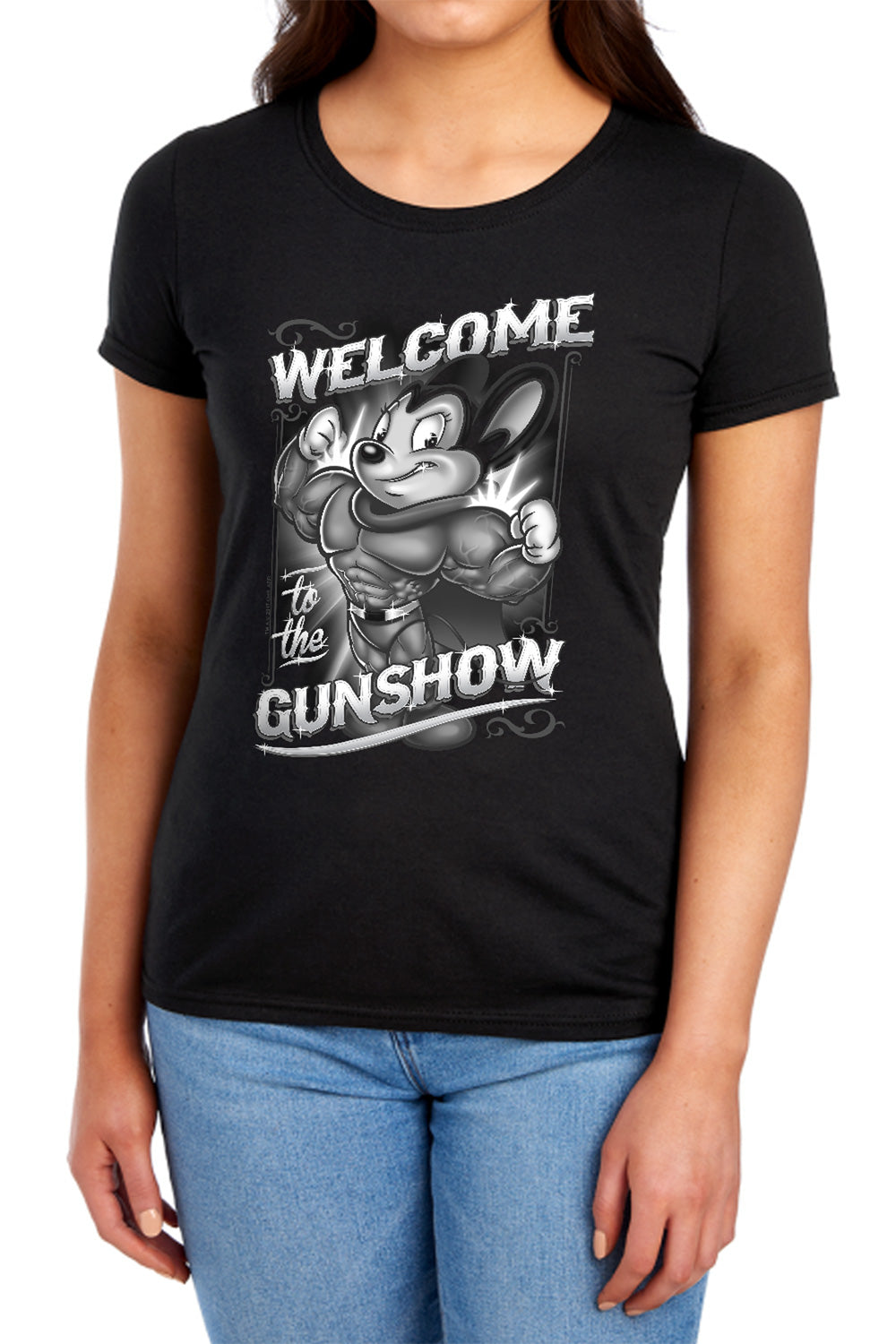 Mighty Mouse - Gunshow Women's Short Sleeve product image 1
