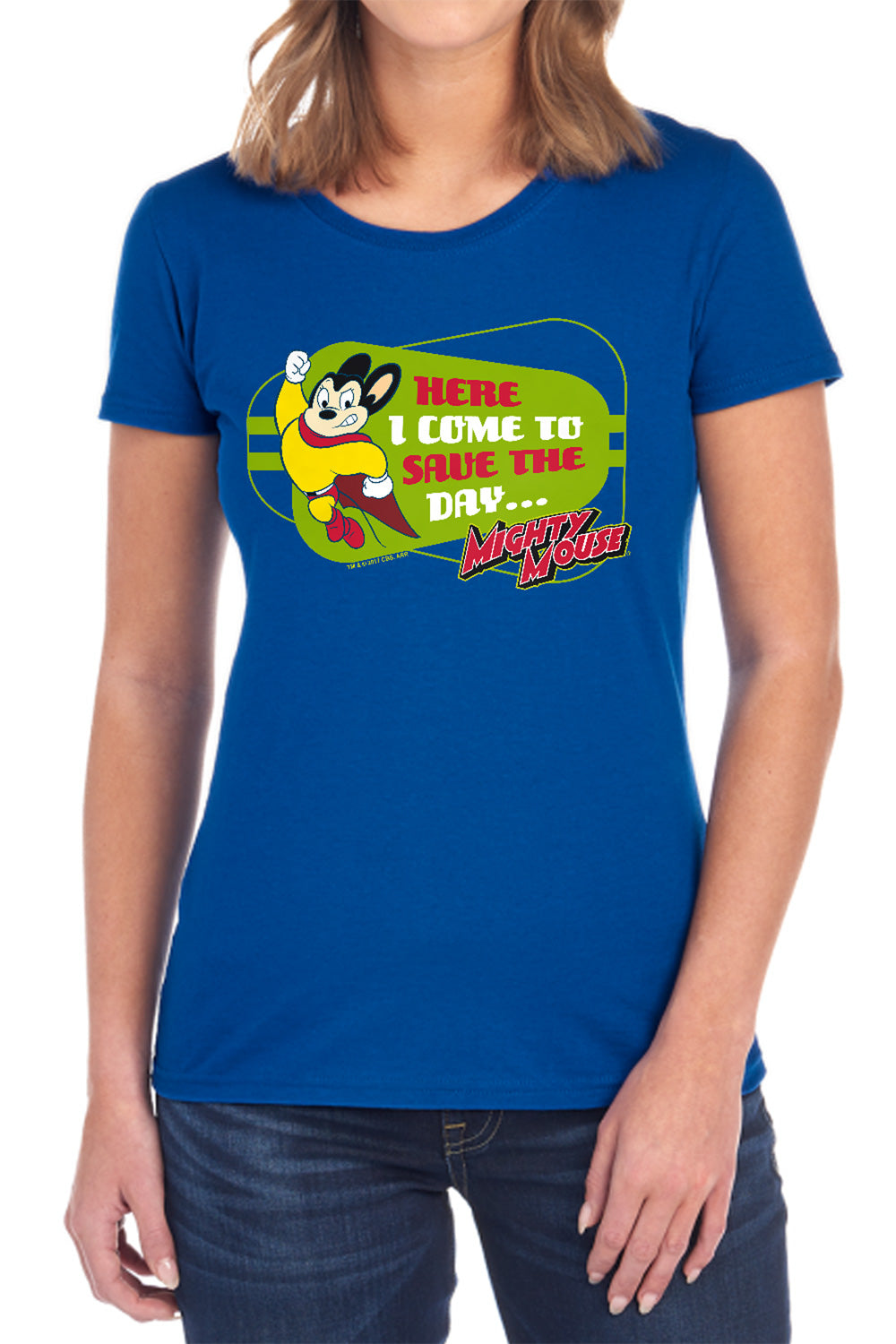Mighty Mouse - Here I Come Women's Short Sleeve product image 1