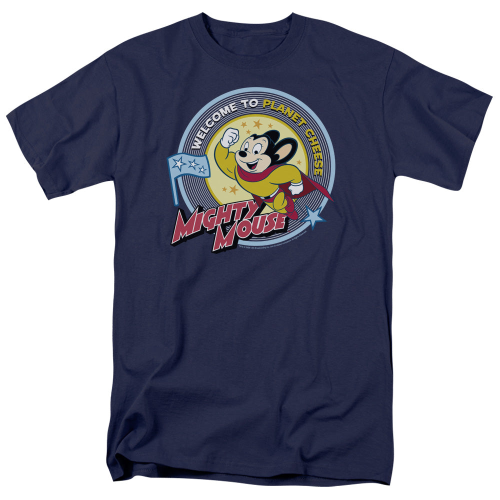 Mighty Mouse - Planet Cheese Adult Regular Fit Short Sleeve product image 1