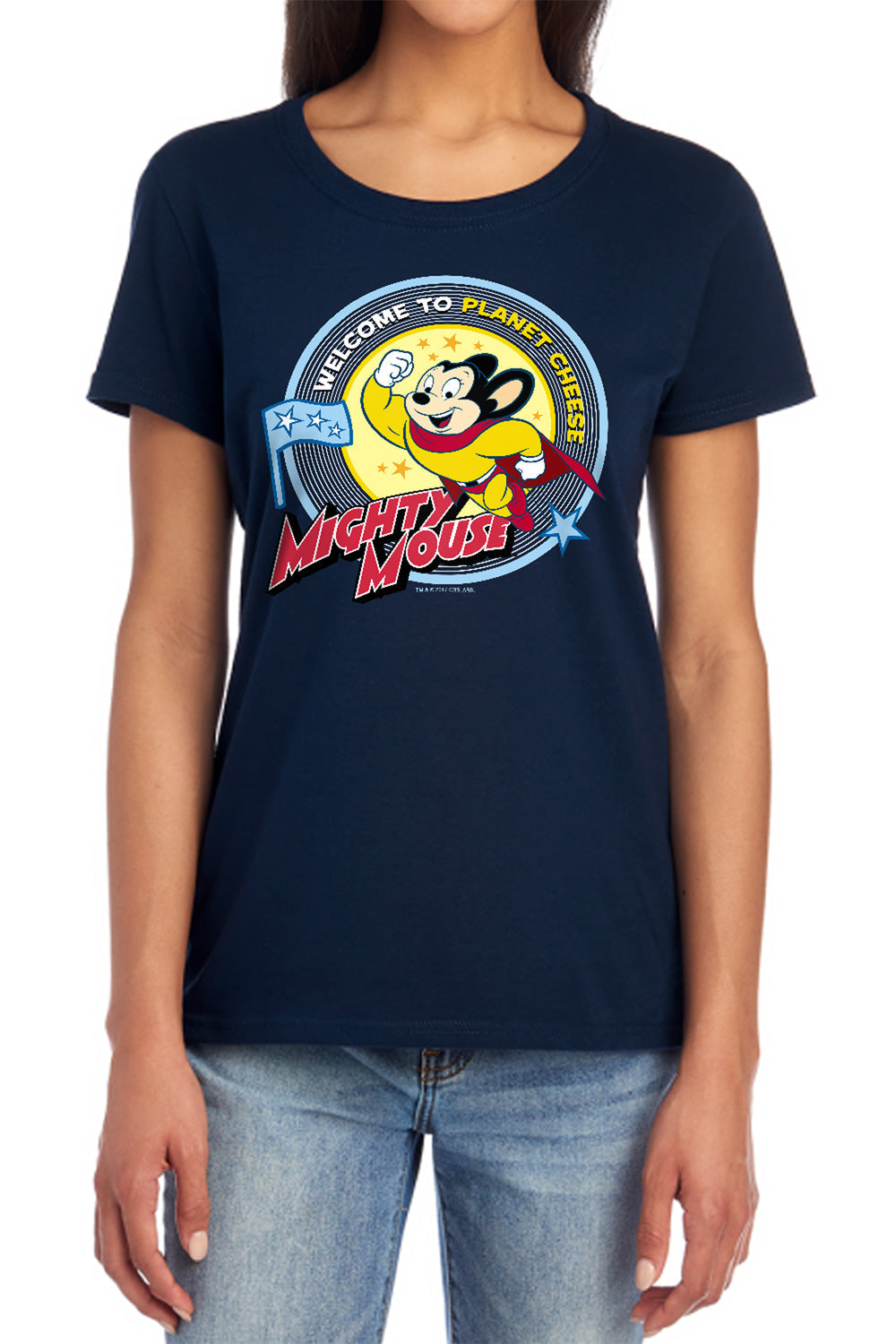 Mighty Mouse - Planet Cheese Women's Short Sleeve product image 1