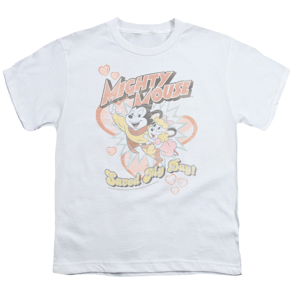 Mighty Mouse - Saved My Day Youth Short Sleeve product image 1