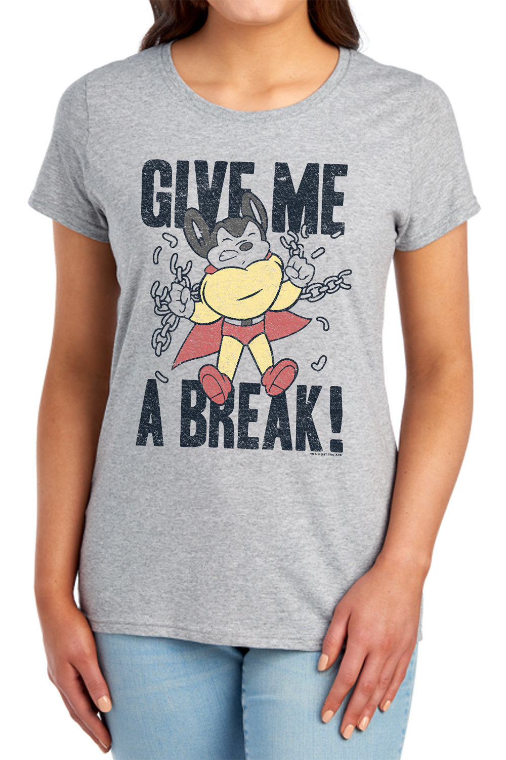Mighty Mouse - Give Me A Break Women's Short Sleeve product image 1