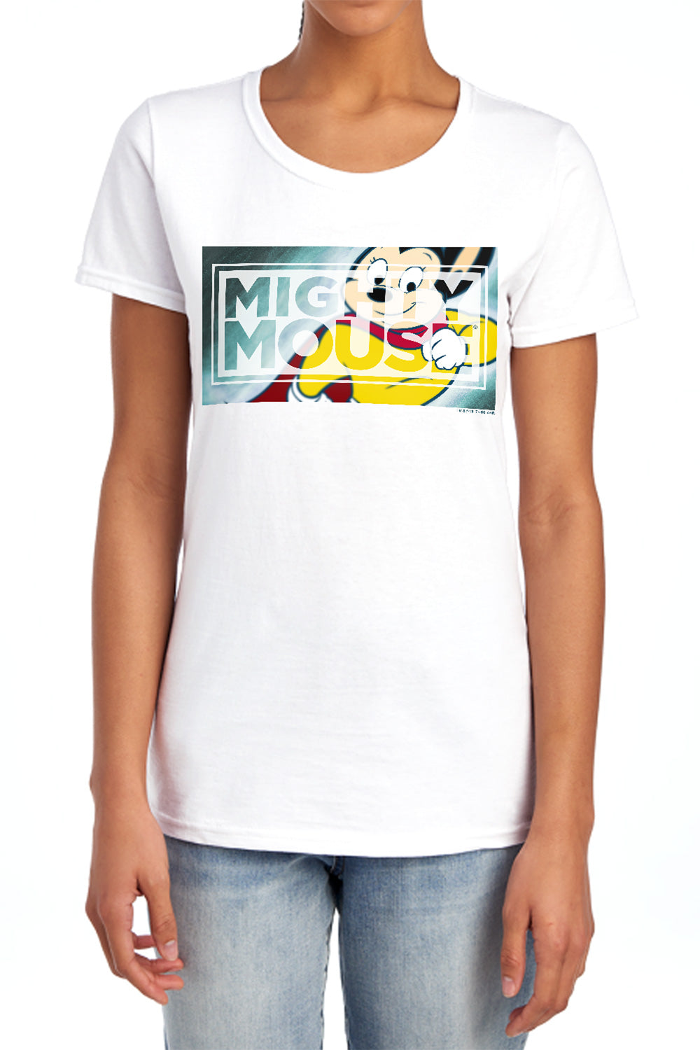 Mighty Mouse - Rectangle Women's Short Sleeve product image 1