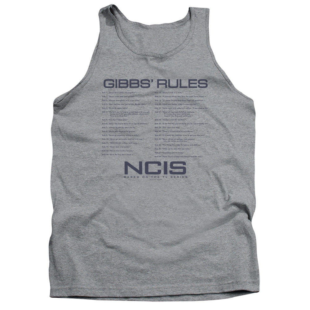 NCIS - Gibbs Rules Adult Tank Top