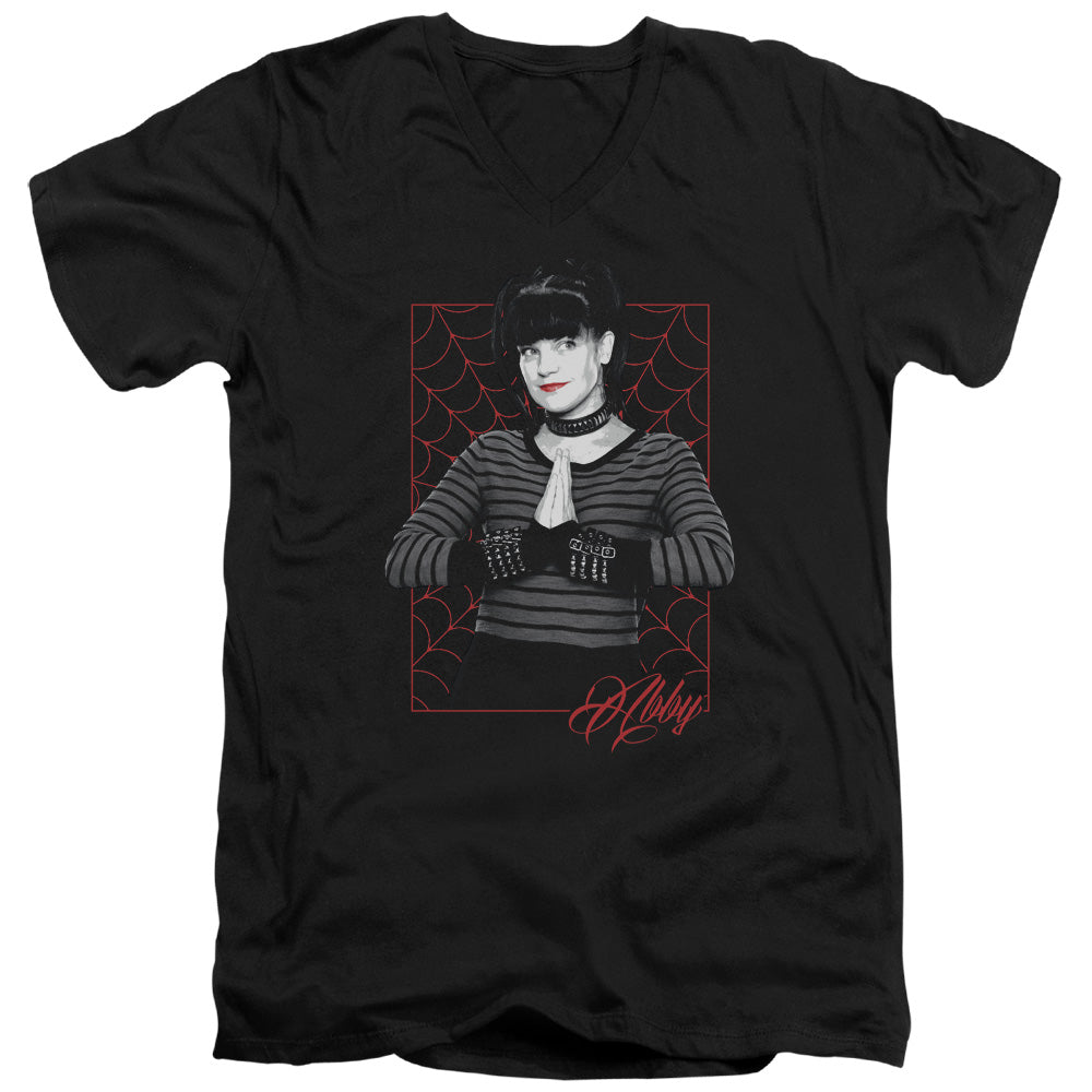 NCIS - Abby Webs Adult Slim Fit V Neck Cotton product image 1