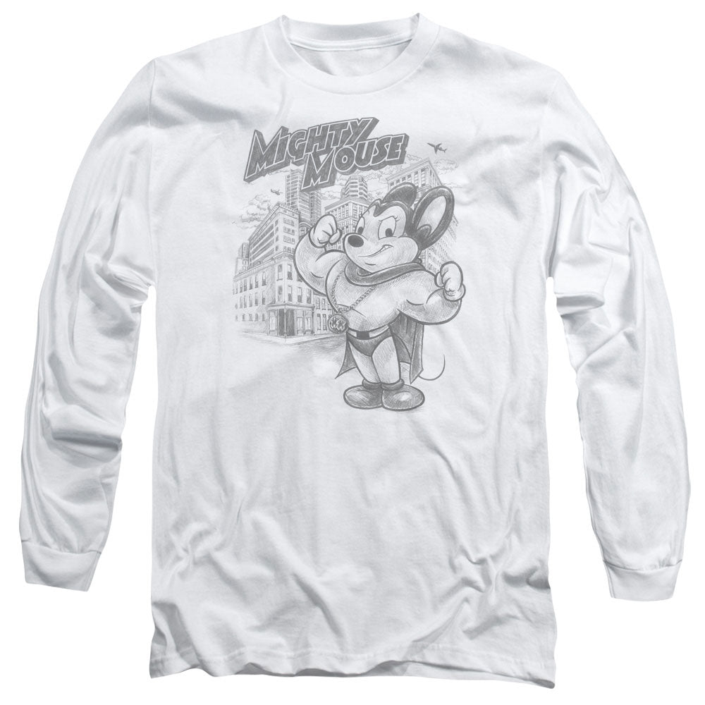 Mighty Mouse - Protect And Serve Adult Long Sleeve product image 1