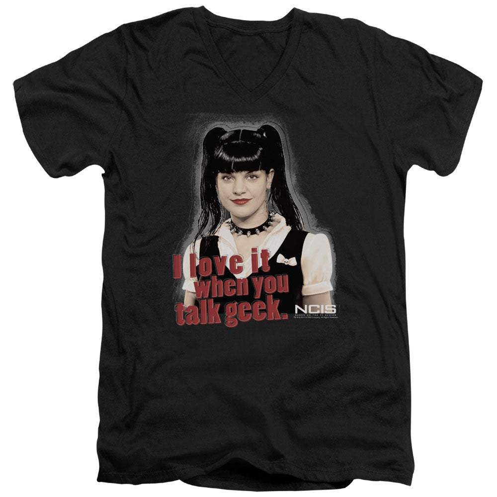 NCIS - Geek Talk Adult Slim Fit V Neck Cotton product image 1