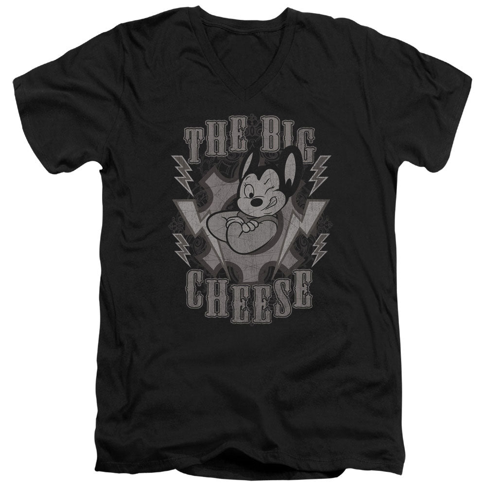 Mighty Mouse - The Big Cheese Adult Slim Fit V Neck Cotton product image 1
