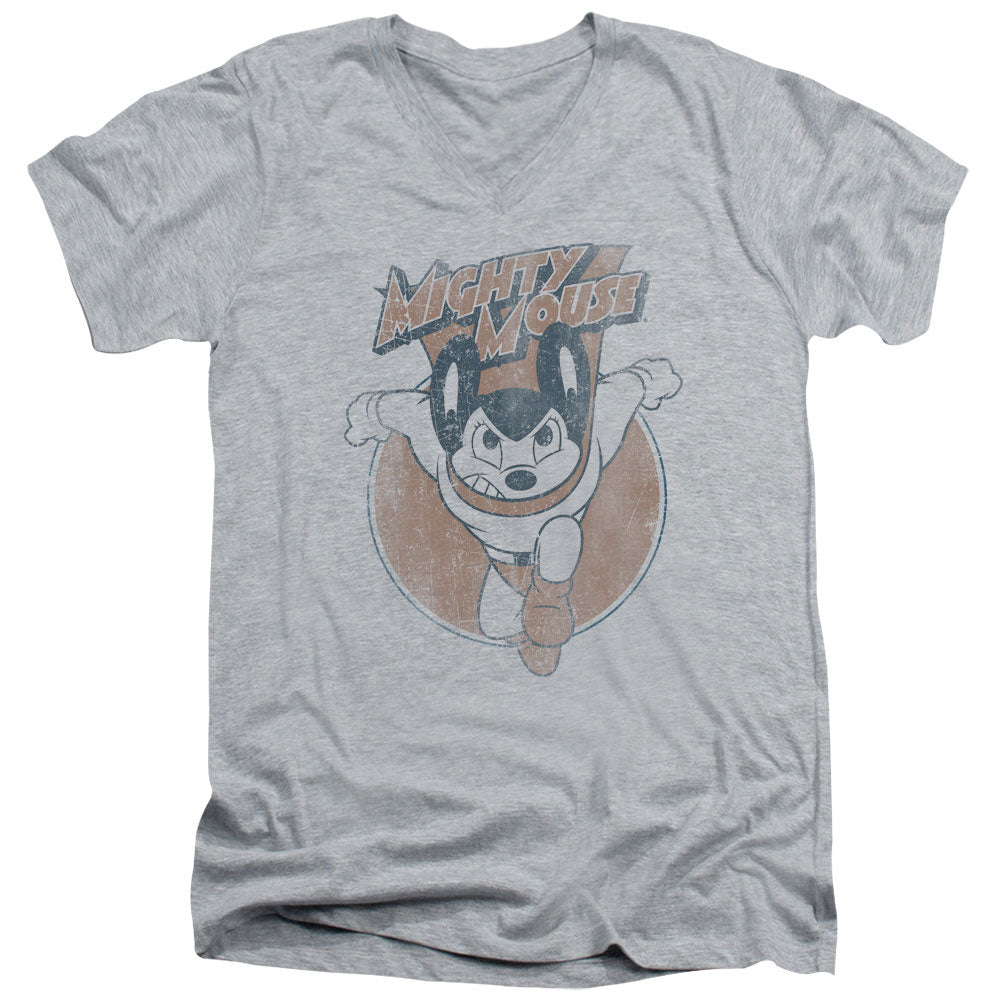 Mighty Mouse - Flying With Purpose Adult Slim Fit V Neck product image 1