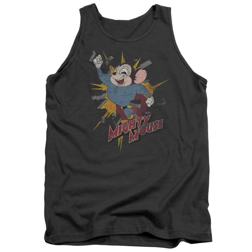 Mighty Mouse - Break Through Adult Tank Top