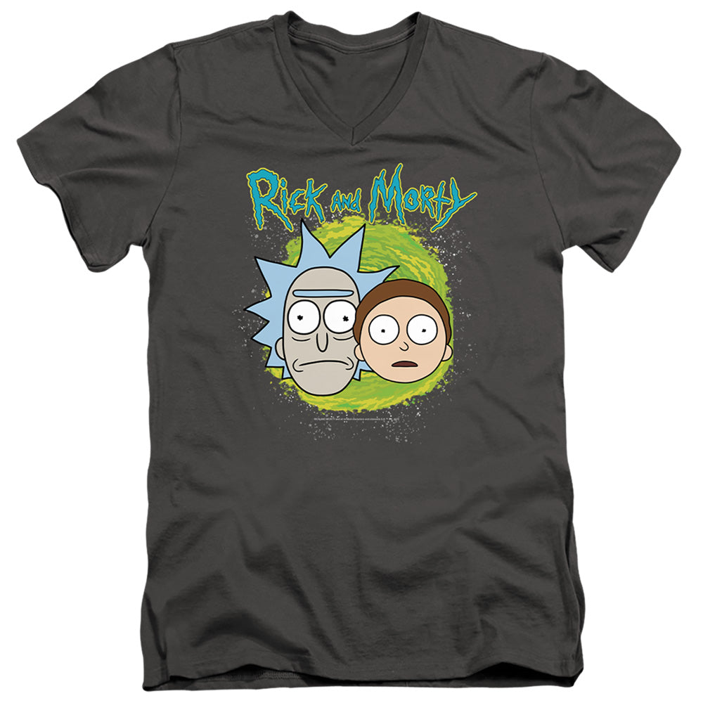 Rick And Morty - Floating Heads Adult Slim Fit V Neck Cotton product image 1