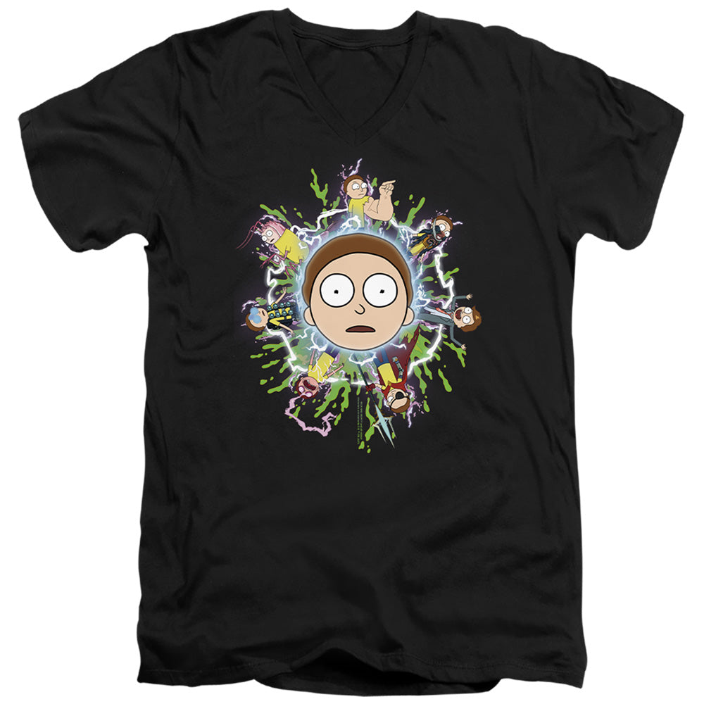 Rick And Morty - Multiple Adult Slim Fit V Neck Cotton product image 1