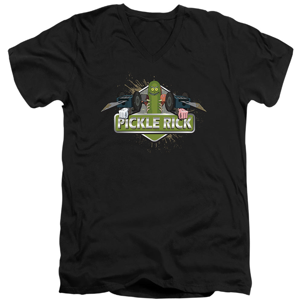Rick And Morty - Pickle Adult Slim Fit V Neck Cotton product image 1