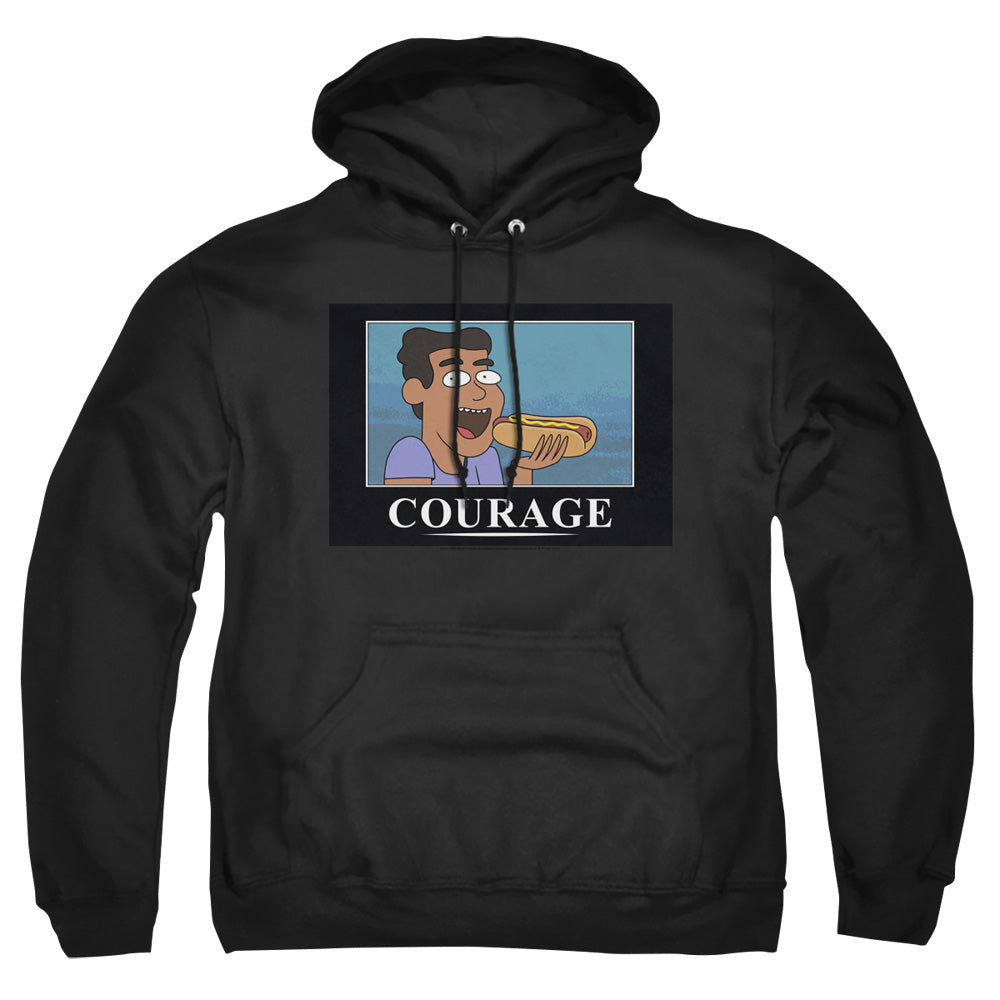 Rick And Morty - Courage Poster Adult Pullover Hoodie