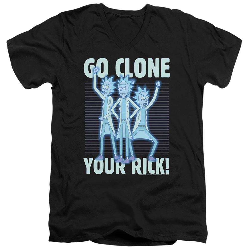 Rick And Morty - Go Clone Your Adult Slim Fit V Neck Cotton product image 1