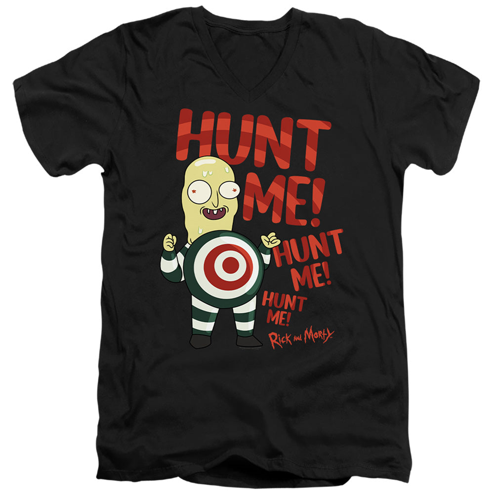 Rick And Morty - Hunt Me Adult Slim Fit V Neck Cotton product image 1
