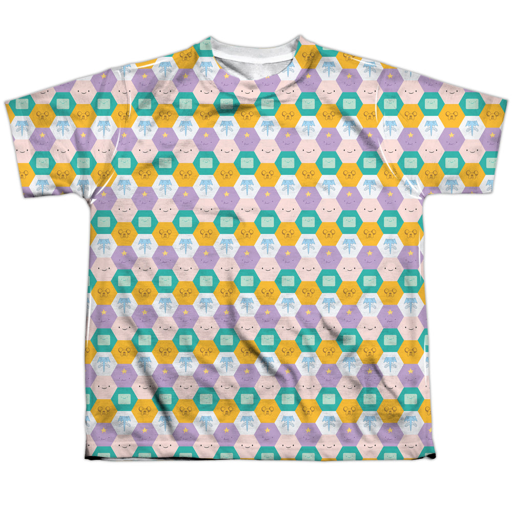 Adventure Time - Hexagon Pattern Youth Short Sleeve 100% product image 1