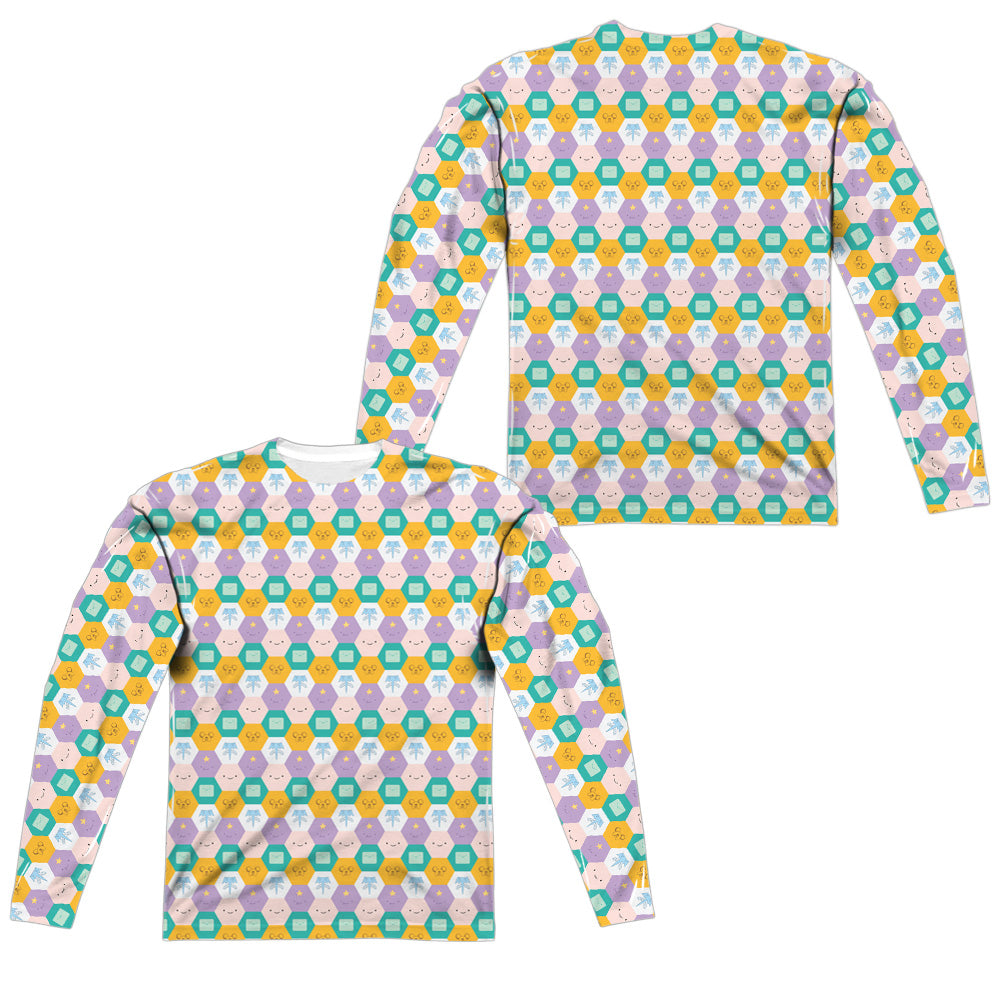 Adventure Time - Hexagon Pattern (Front - Back Print) L - S product image 1