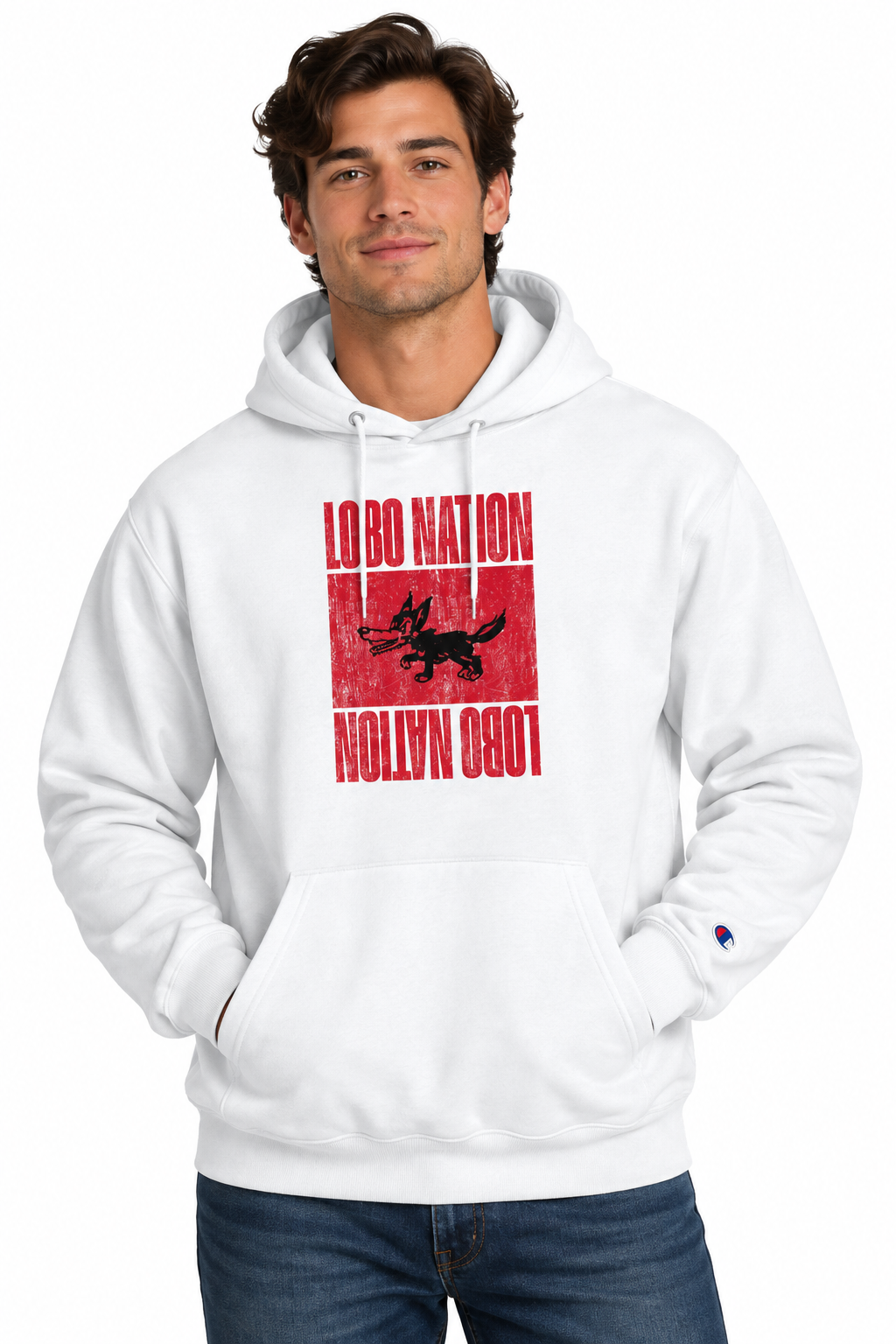 Lobo Nation Vintage - Champion Reverse Weave Hooded product image 1
