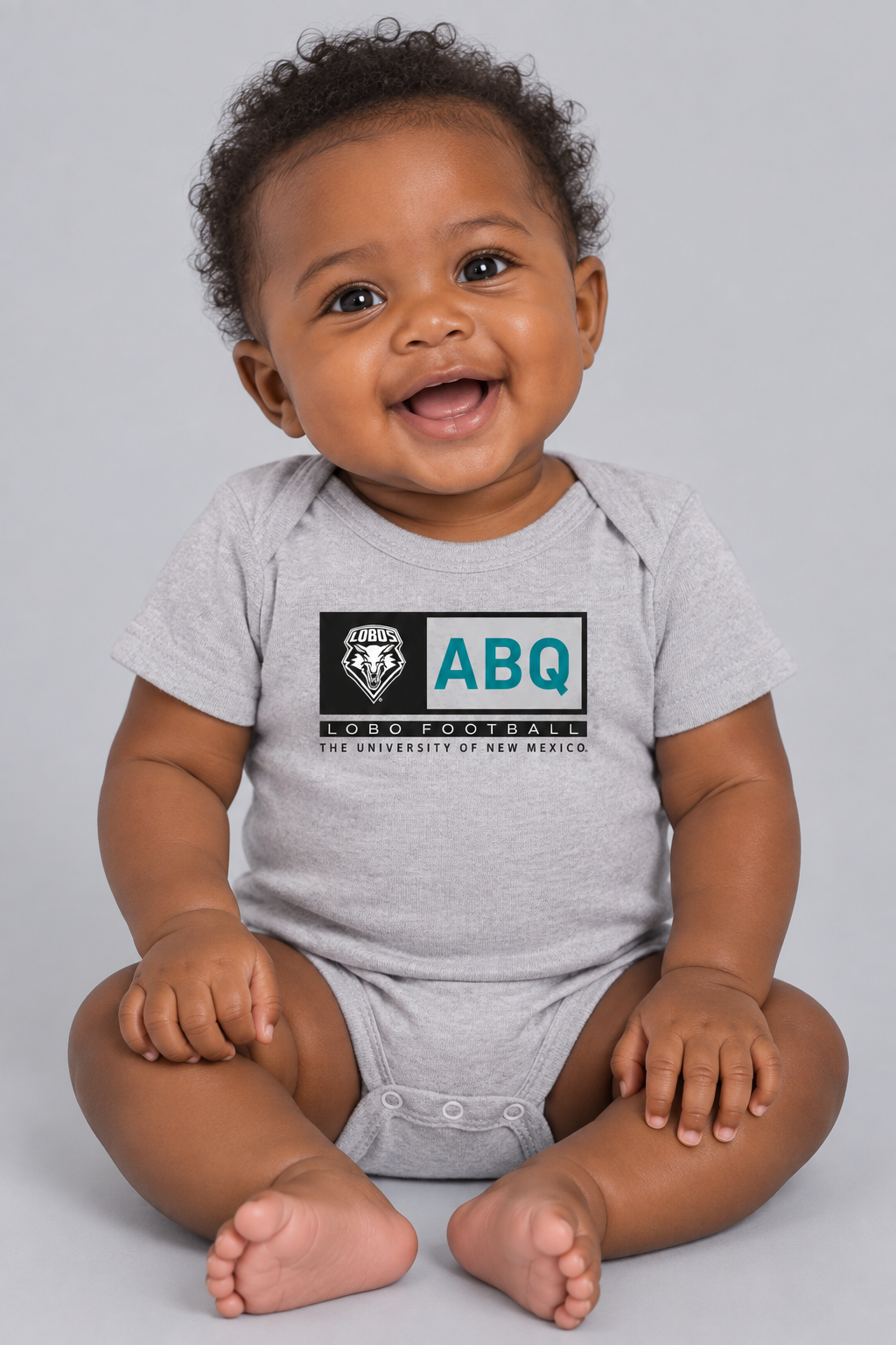 ABQ Heritage Football - Rabbit Skins Infant Short Sleeve Baby Rib Bodysuit