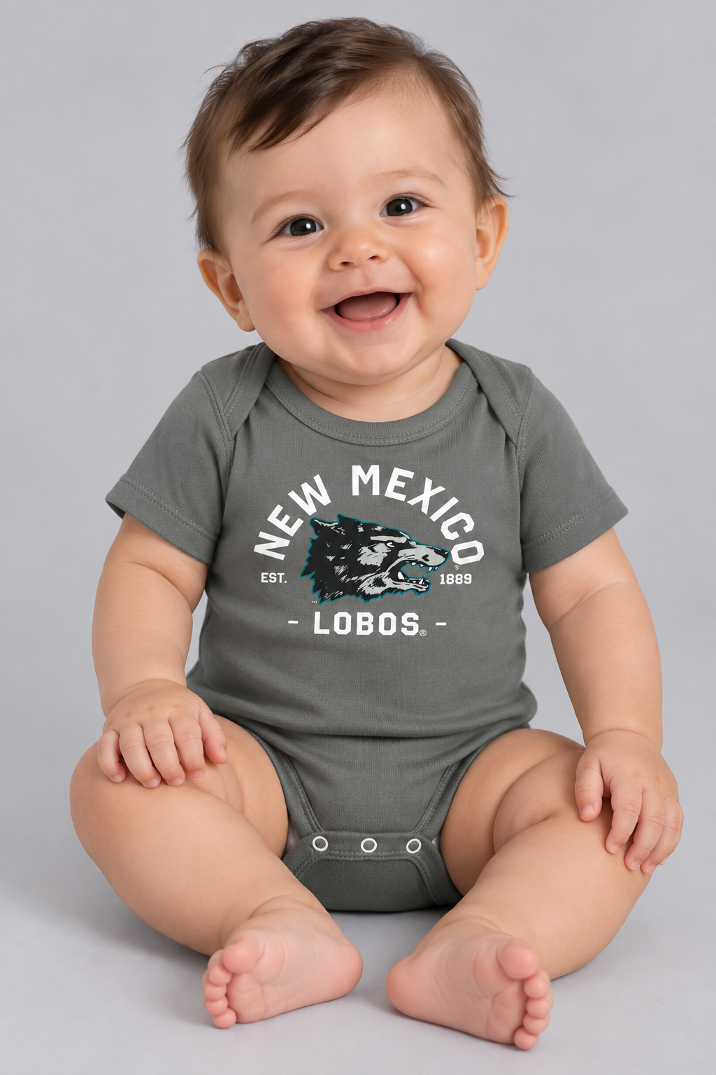 Lobos Vintage 1889 - Rabbit Skins Infant Short Sleeve Baby Rib Bodysuit