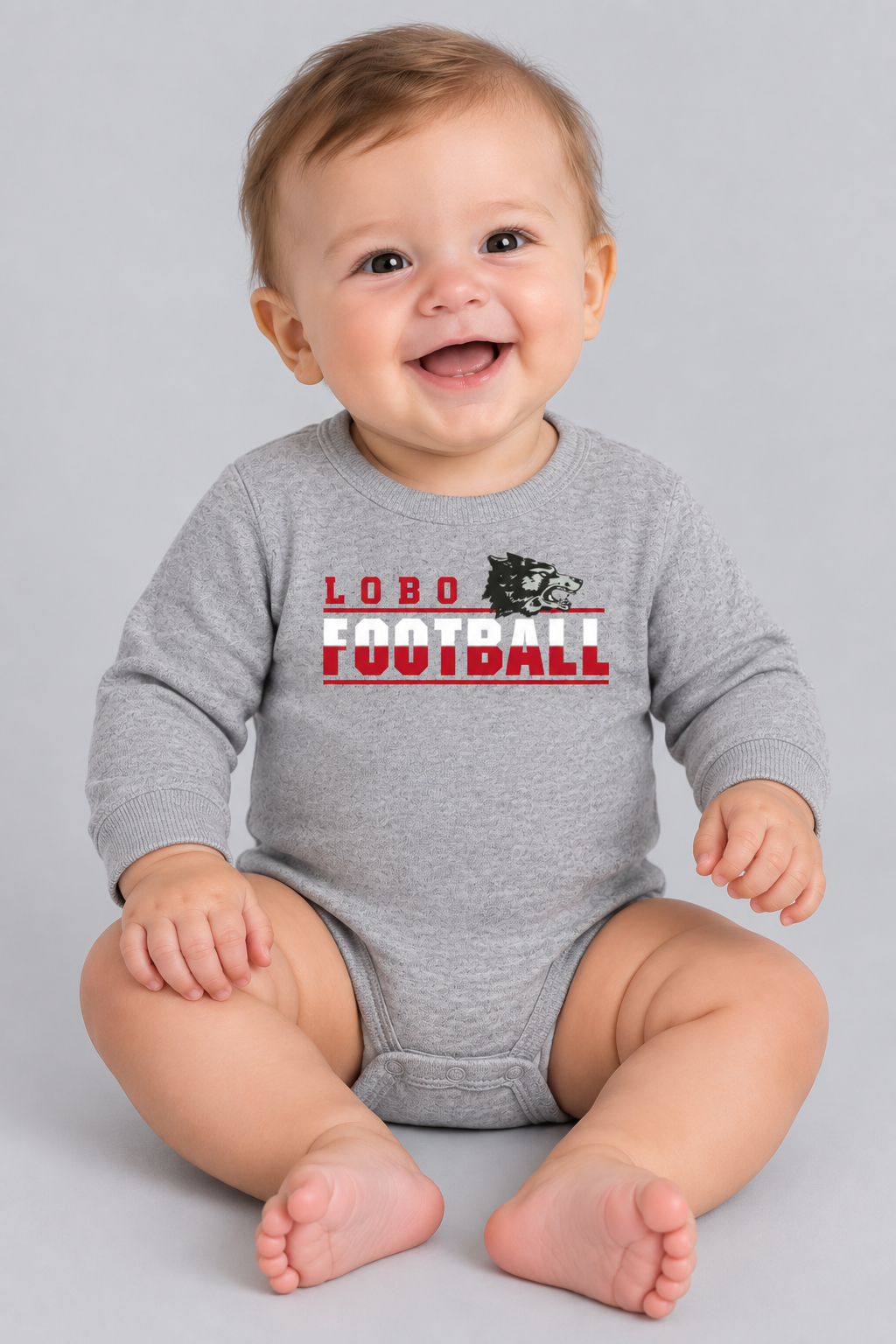 Lobo Football Classic - Rabbit Skins Infant Fleece Bodysuit