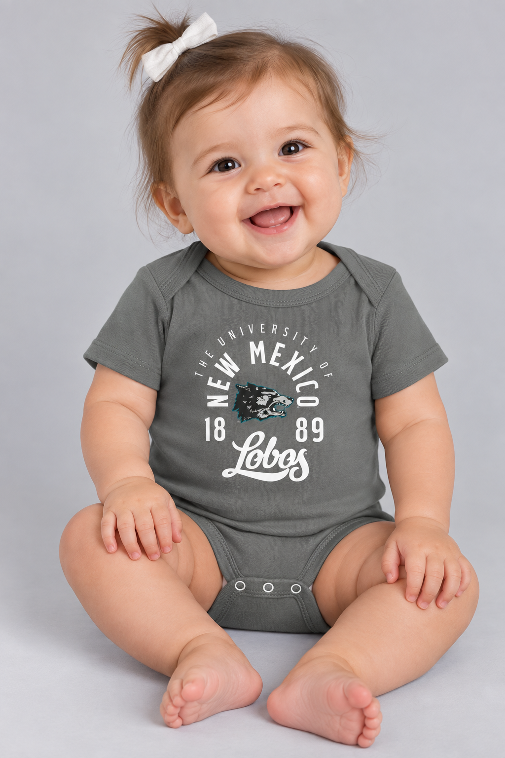 Lobos Legacy 1889 - Rabbit Skins Infant Short Sleeve Baby Rib Bodysuit