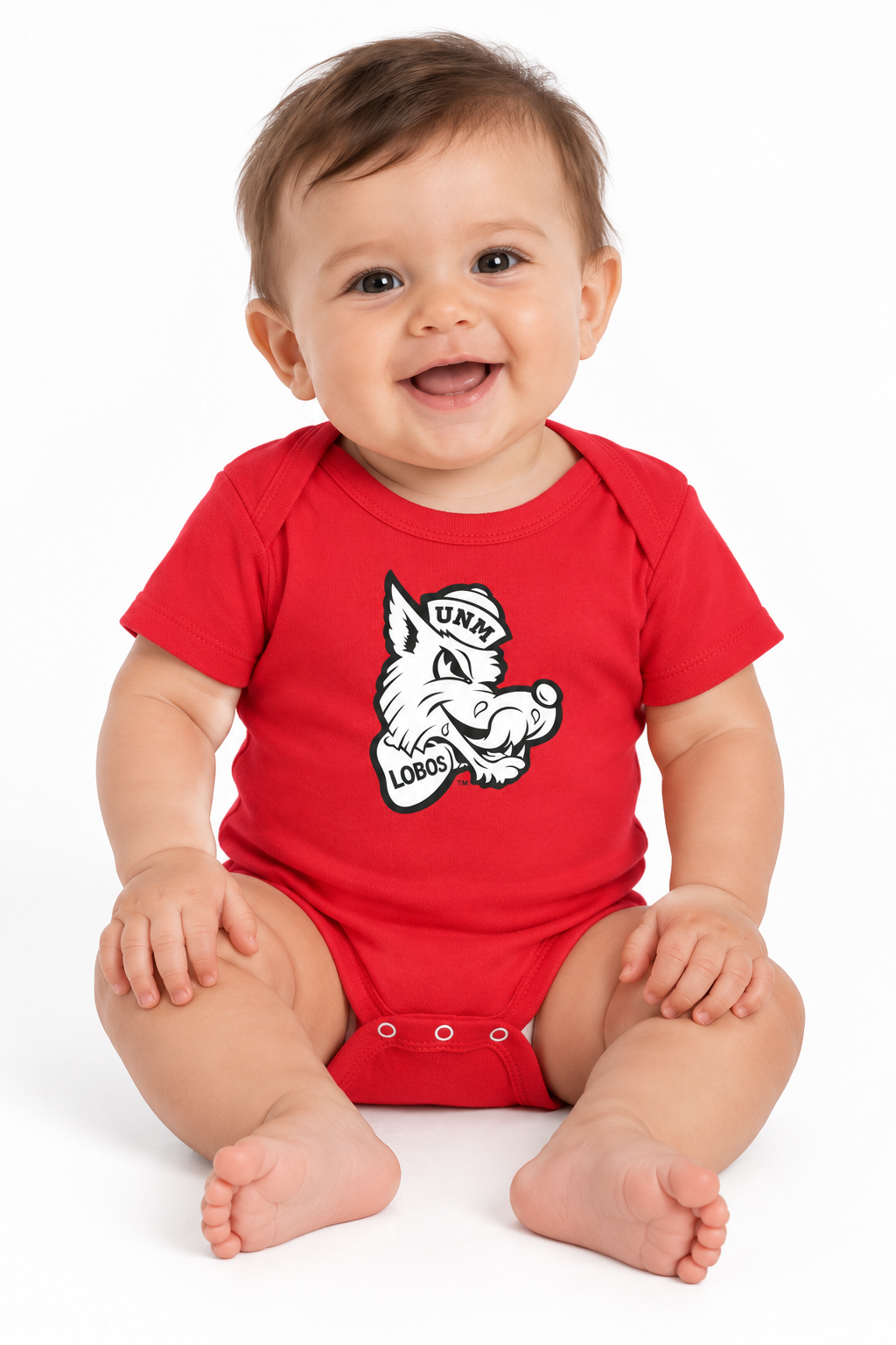 Retro Louie - Rabbit Skins Infant Short Sleeve Baby Rib Bodysuit