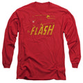 Flash - Speed Distressed Adult Long Sleeve product image 1