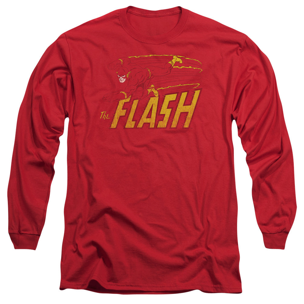 Flash - Speed Distressed Adult Long Sleeve product image 1